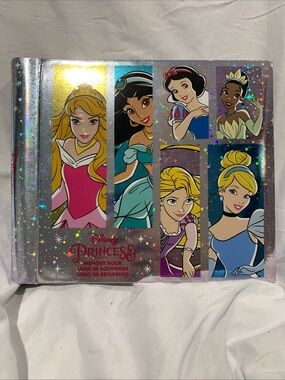 Disney Princess Holographic Silver Memory Book Signature Book